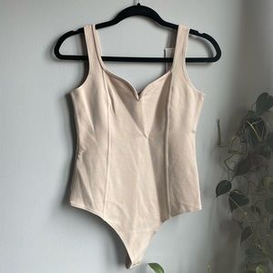 Abercrombie & Fitch Nude Sweetheart Thong Bodysuit